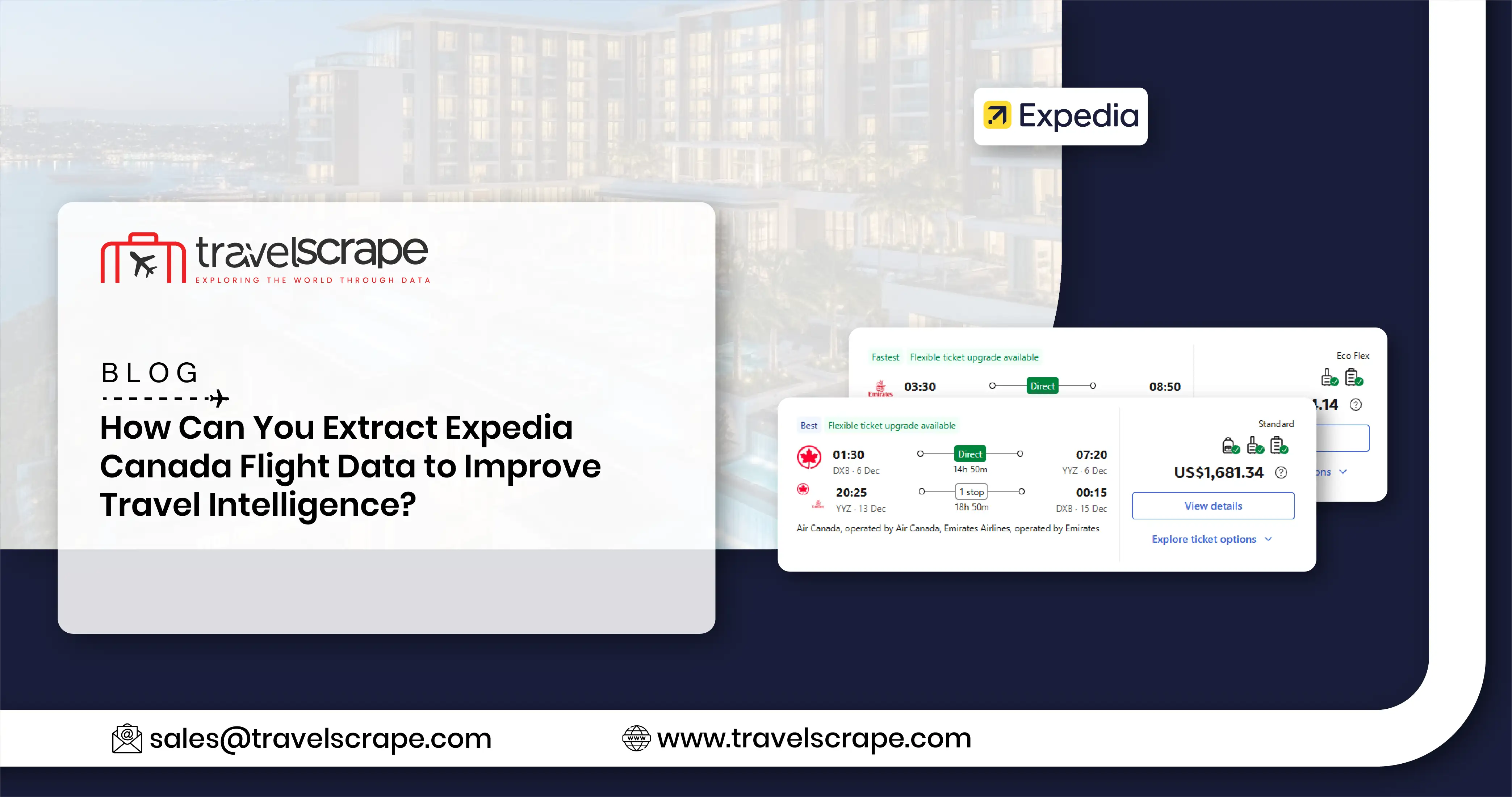 Extract Expedia Canada Flight Data to Improve Travel Intelligence